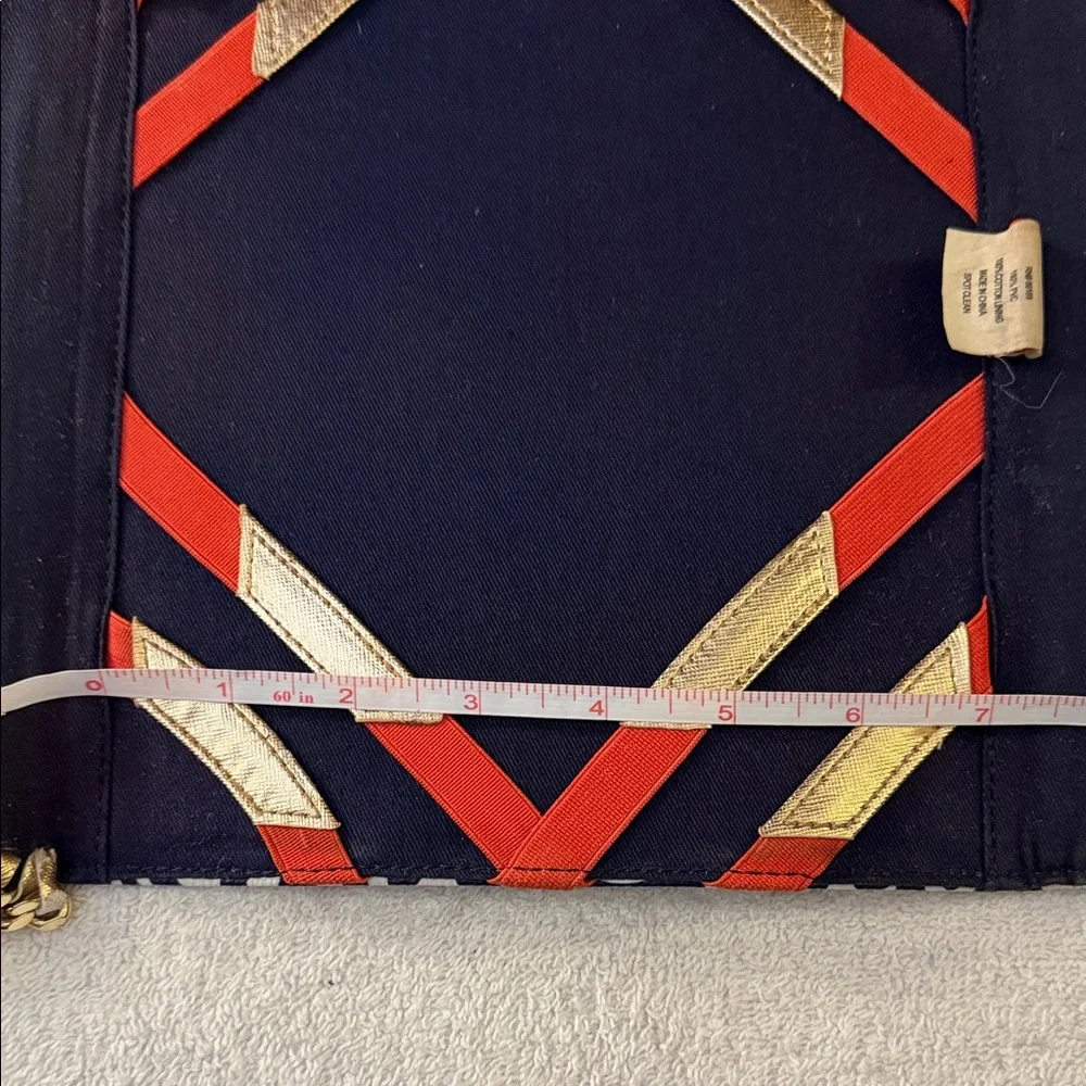 Lilly Pulitzer Treasure Envelope iPad Tablet Tech Case Chain Trim Coral Nautical